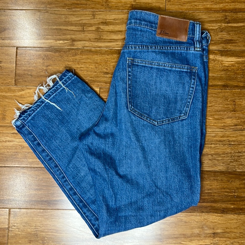J.Crew High Rise Rhodes Wash Cropped Jeans